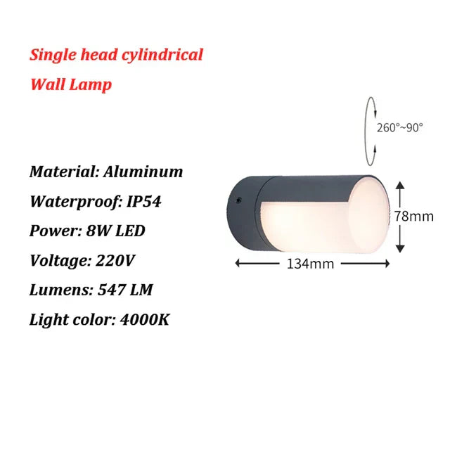 LightGuard - Modern Utomhus LED Vägglampa