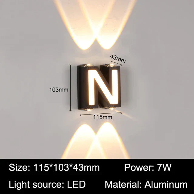 GlowLetters - Utomhusbelysning med bokstavsdekoration