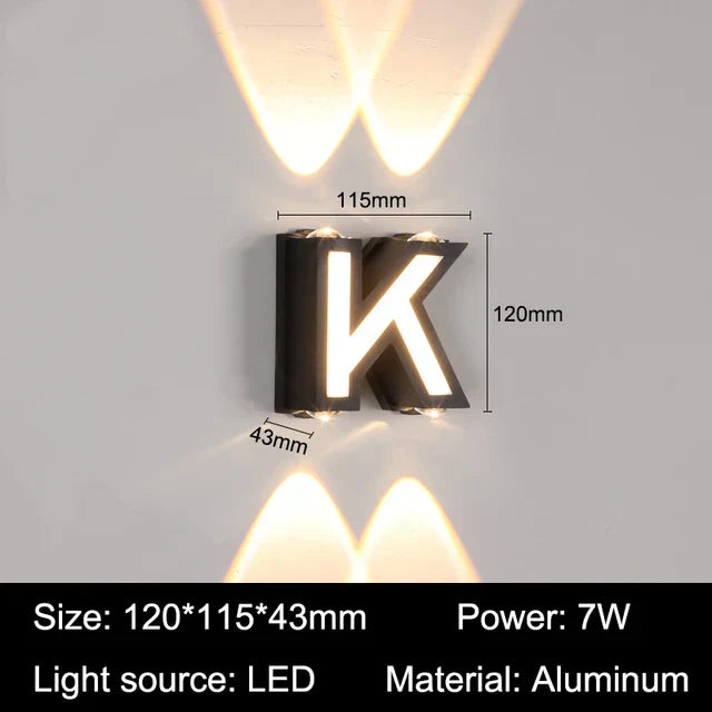 GlowLetters - Utomhusbelysning med bokstavsdekoration