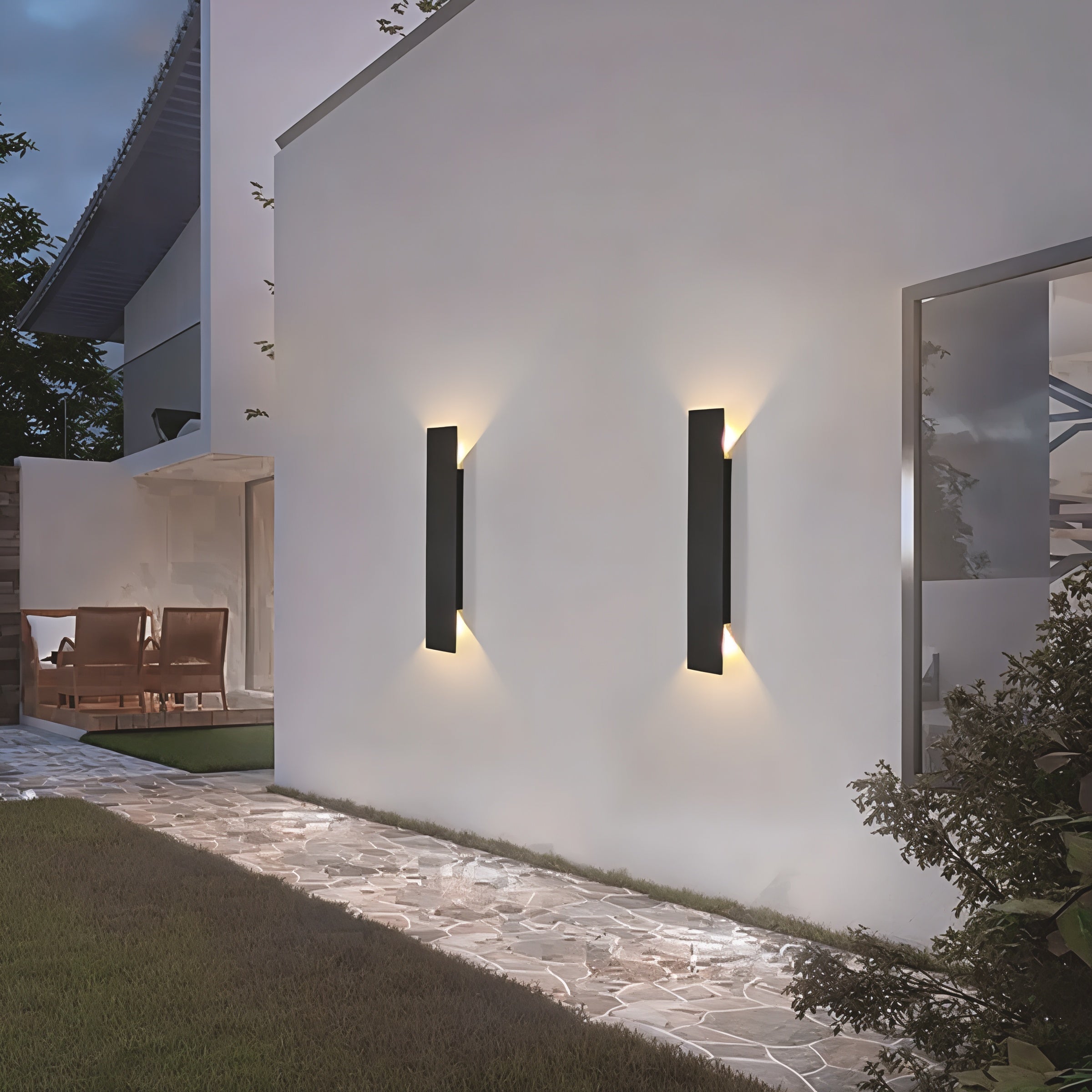 Vägglampa Aluminium Utomhus LED