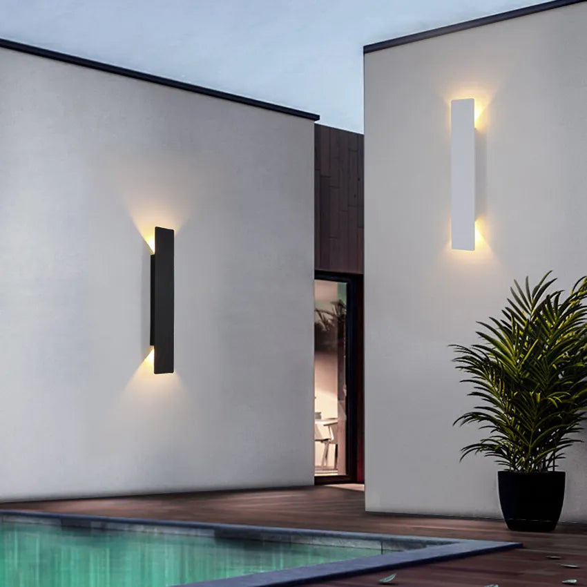 RainLight - Stilig Väderbeständig Aluminium Vägglampa för Utomhusbruk