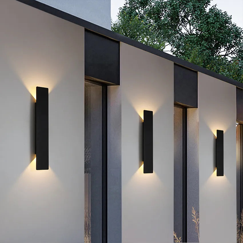 RainLight - Stilig Väderbeständig Aluminium Vägglampa för Utomhusbruk
