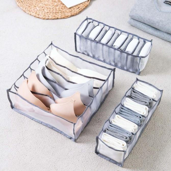 Luxora Stiliga Förvaringsboxar För Underkläder - 3-Pack Set