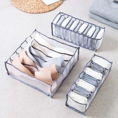 Luxora Stiliga Förvaringsboxar För Underkläder - 3-Pack Set