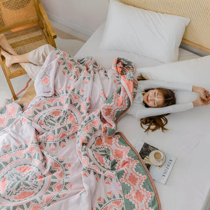 Rustik Vandrare Bomullsfilt