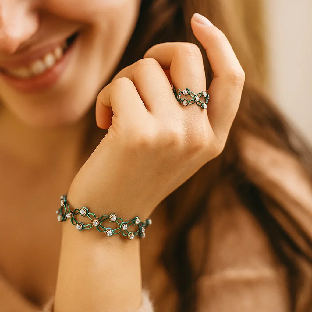 2-i-1-Magisk utvidbar ring och armband