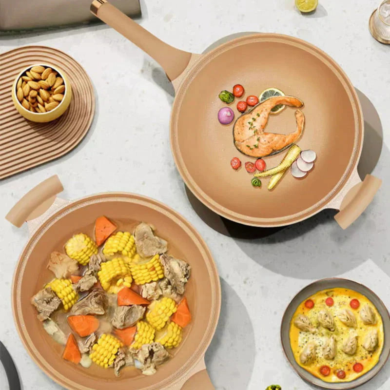 Eco Cuisine Premium Wok – Robust, Non-stick wokpanna för alla typer av spisar