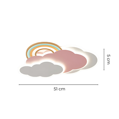 Pynki Glow | LED-taklampa med regnbågsliknande motiv för barnrum