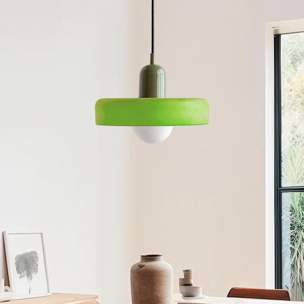 Bauhaus Färgglad Glas Hänglampa