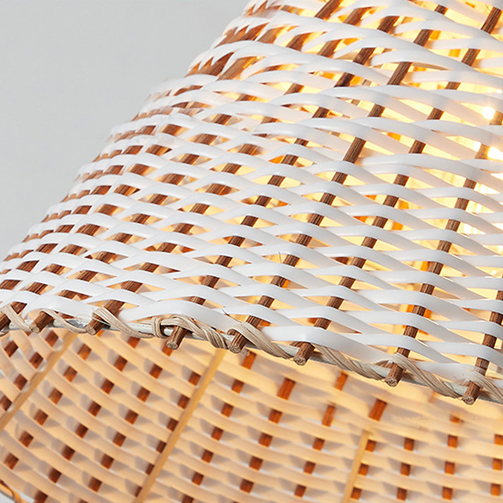 Boho Handgjord Vävd Rådhängande Lampa