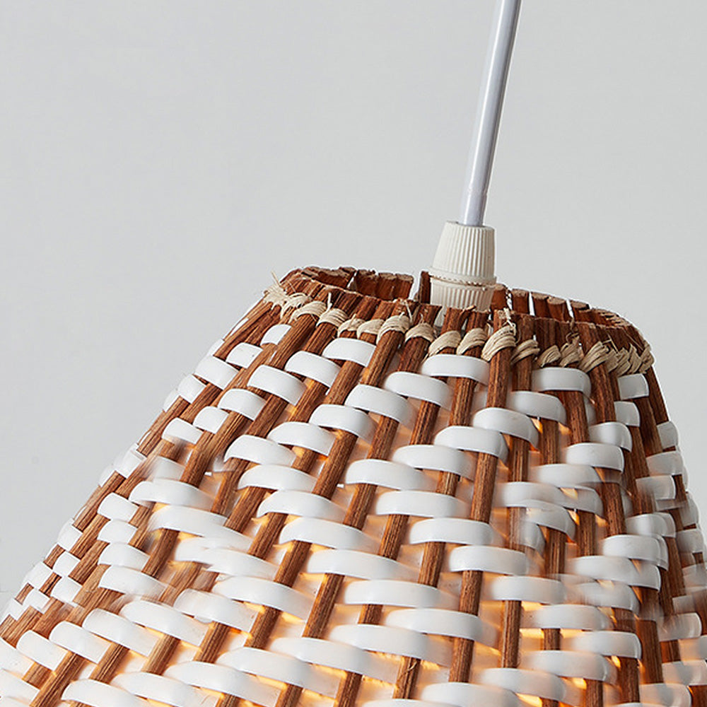 Boho Handgjord Vävd Rådhängande Lampa