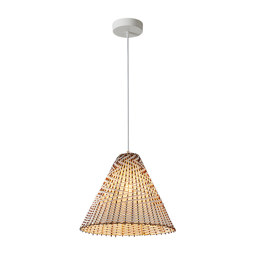 Boho Handgjord Vävd Rådhängande Lampa