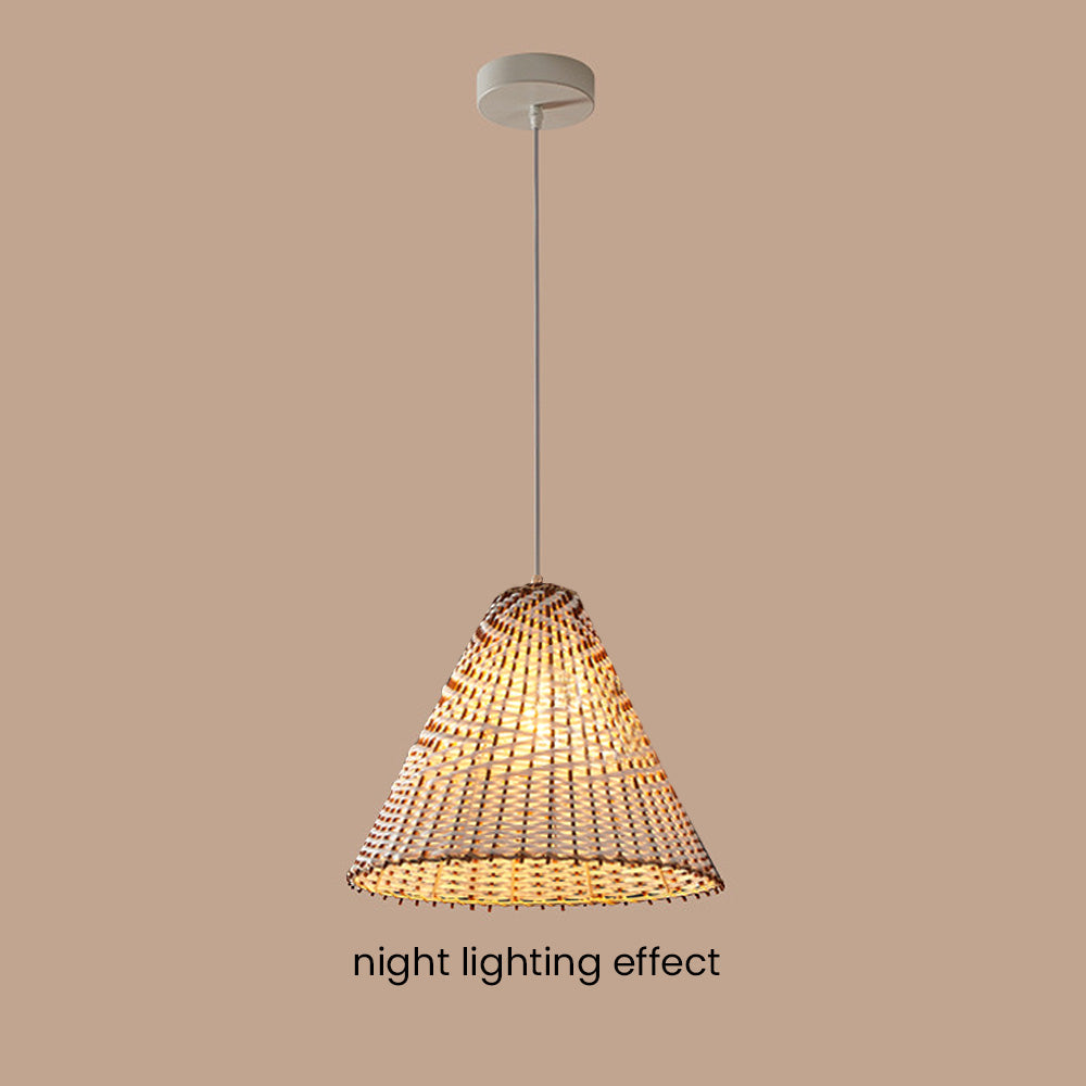 Boho Handgjord Vävd Rådhängande Lampa
