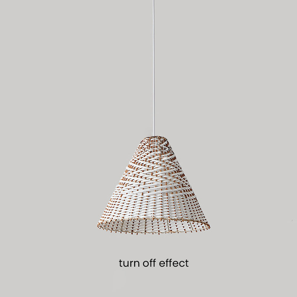 Boho Handgjord Vävd Rådhängande Lampa