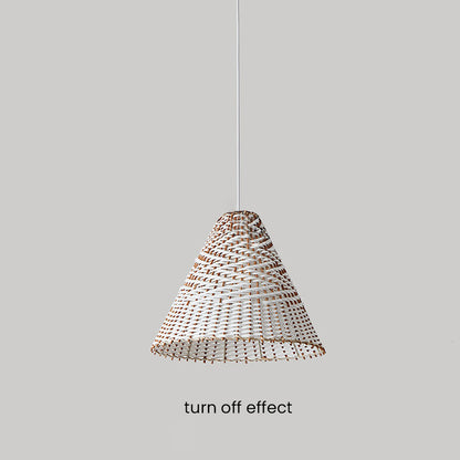 Boho Handgjord Vävd Rådhängande Lampa