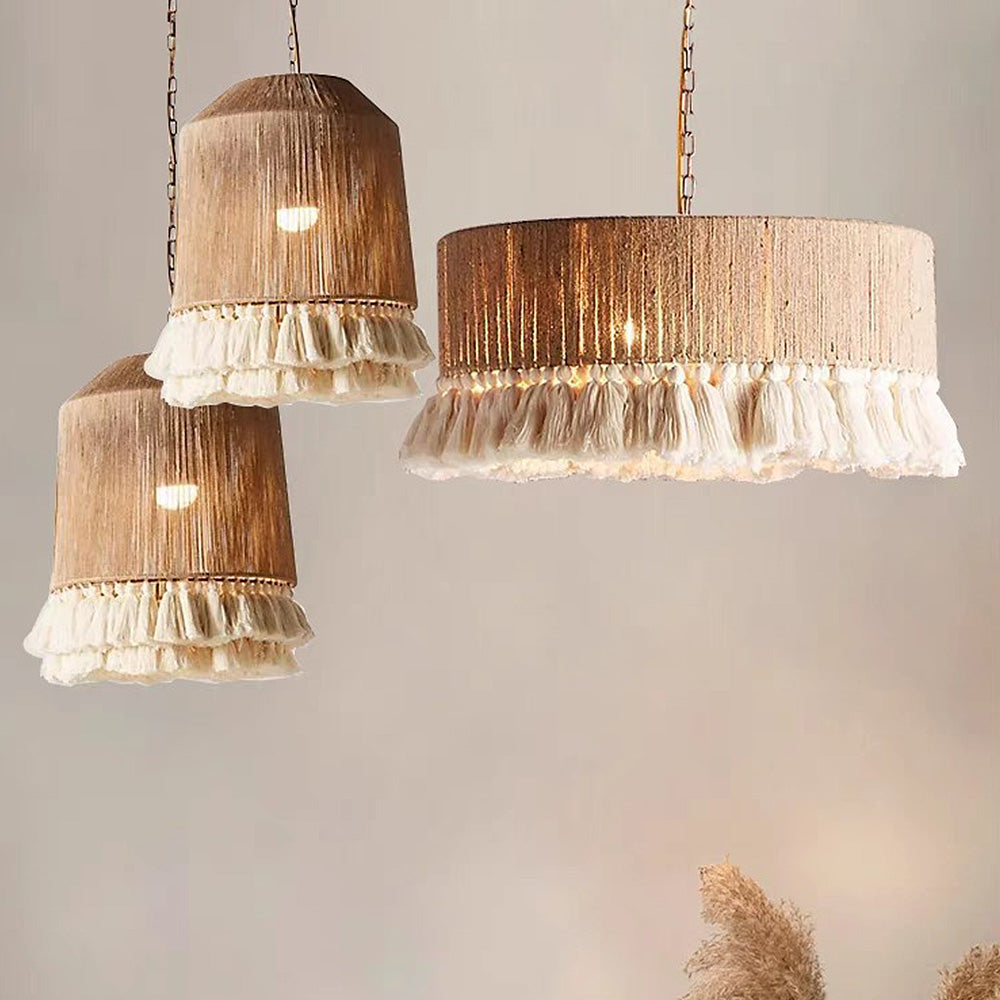 Boho Handgjord Runt Tångrampor