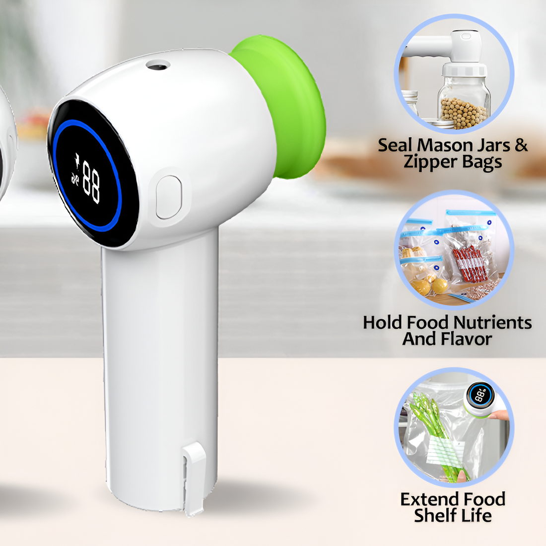 Bärbar Handhållen Vacuumförseglare