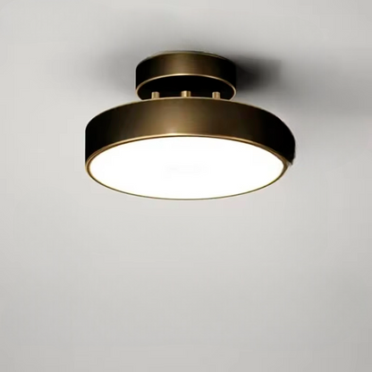 ÉclatCuivre – Rund Kopparlampa för Entré och Sovrum