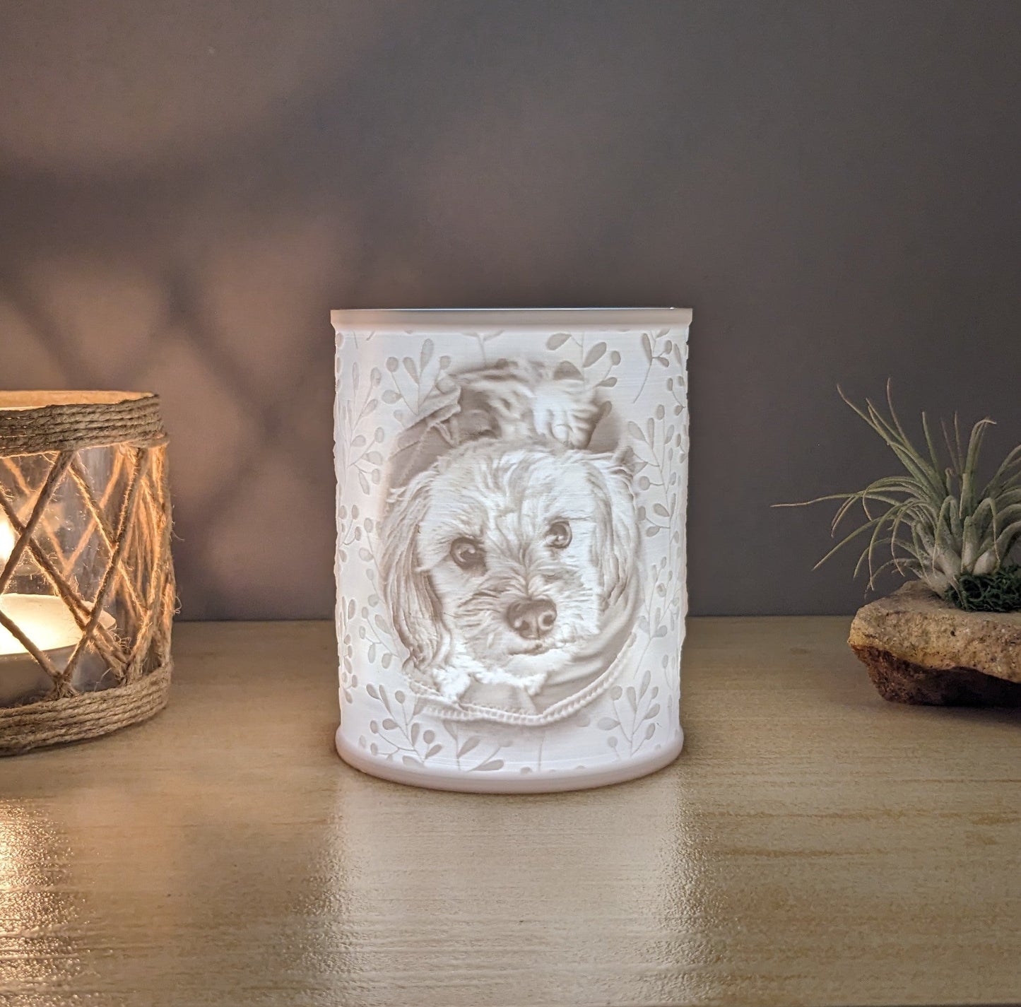 AuraSculpt – Konstnärlig 3D-tryckt Lampa