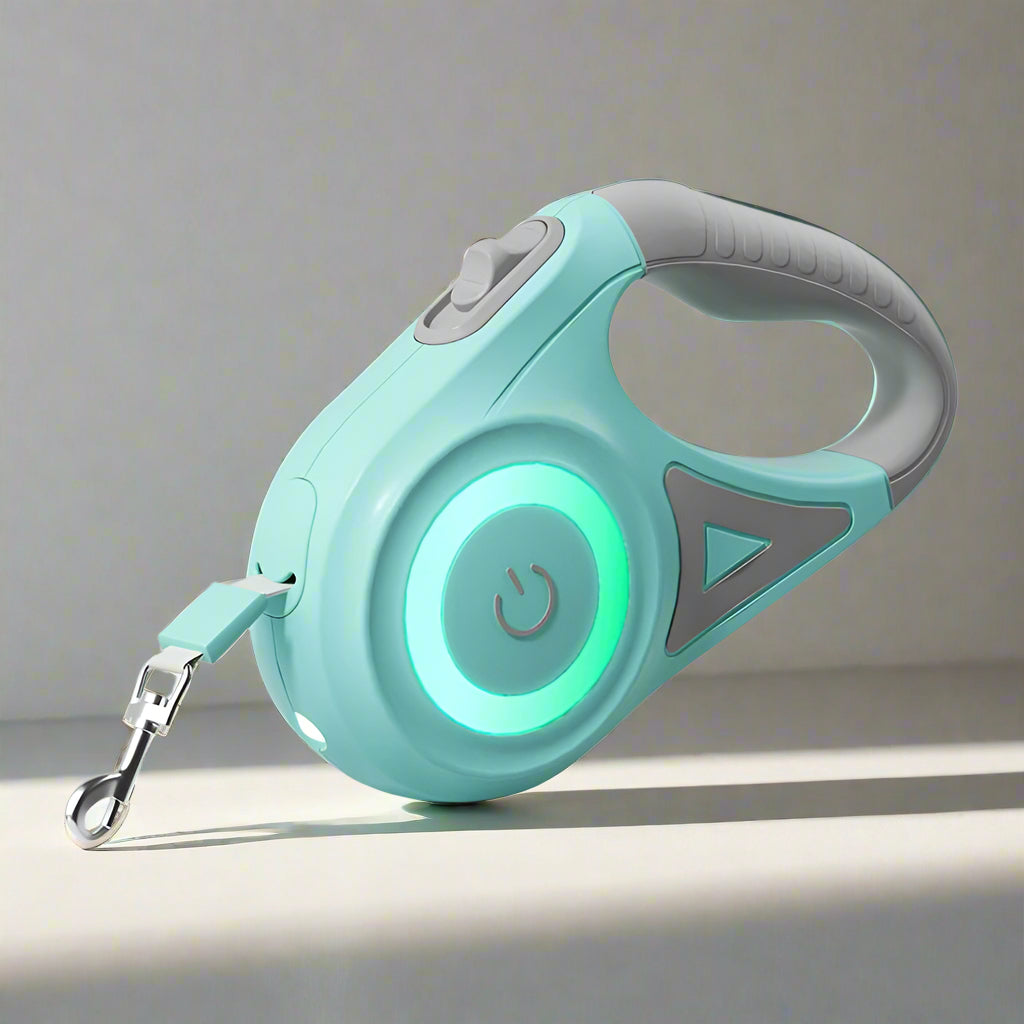 Luxora Utdragbar Hundkoppel med LED-lampa och Komforthandtag