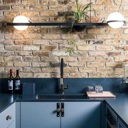 Snygg globformad utomhusvägglampa