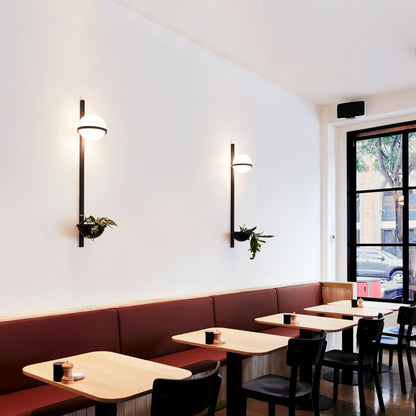 Snygg globformad utomhusvägglampa