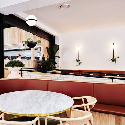 Snygg globformad utomhusvägglampa