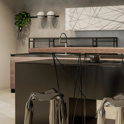 Snygg globformad utomhusvägglampa