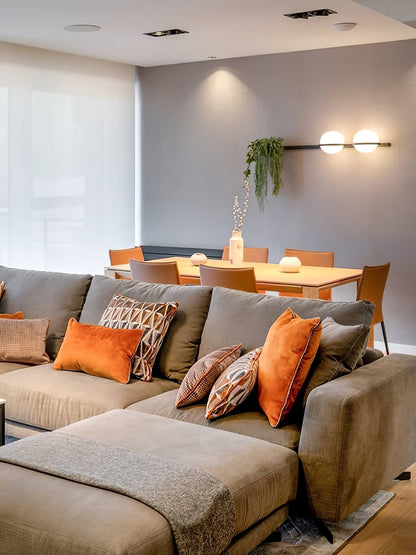 Snygg globformad utomhusvägglampa