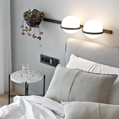 Snygg globformad utomhusvägglampa