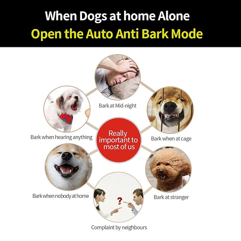 2-i-1 Automatisk Anti-Bark och Fjärrträningshalsband