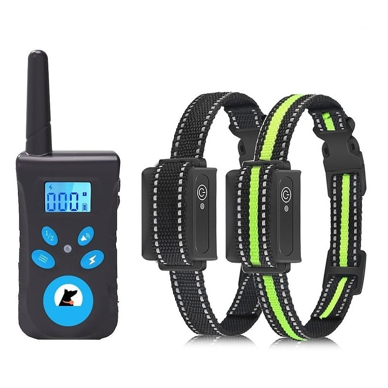 2-i-1 Automatisk Anti-Bark och Fjärrträningshalsband