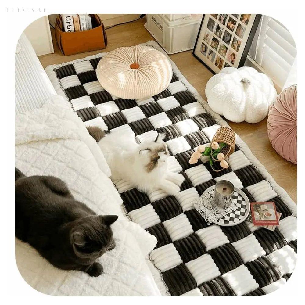 Pawsguard - Stor Rutigt Fyrkantig Husdjursmatta Säng Sofföverdrag