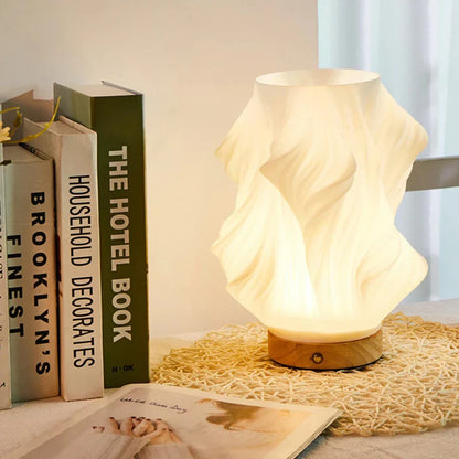 Lumora Serene Wavecrest Lampa - Modern Dimmbar Vågformad LED Ljuskälla för Elegant Heminredning