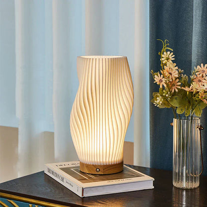Lumora Serene Wavecrest Lampa - Modern Dimmbar Vågformad LED Ljuskälla för Elegant Heminredning