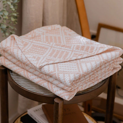 Rutig Mönster Bomulls Filt