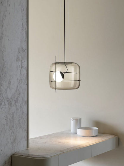 Plot glas taklampa