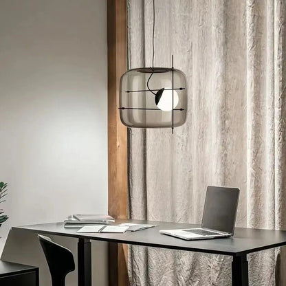 Plot glas taklampa