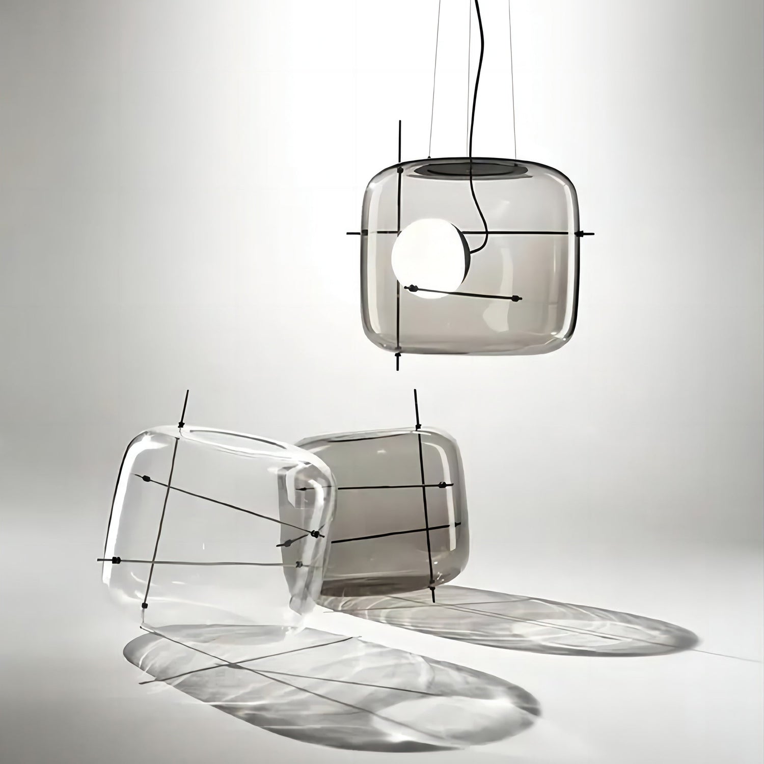 Plot glas taklampa