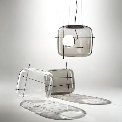 Plot glas taklampa