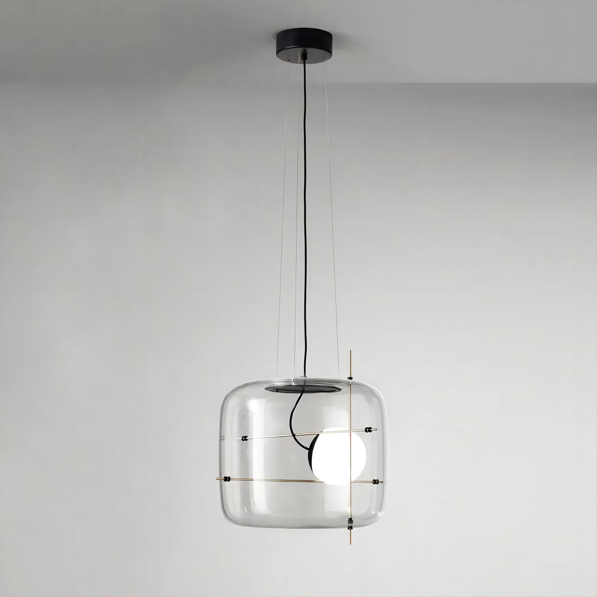 Plot glas taklampa
