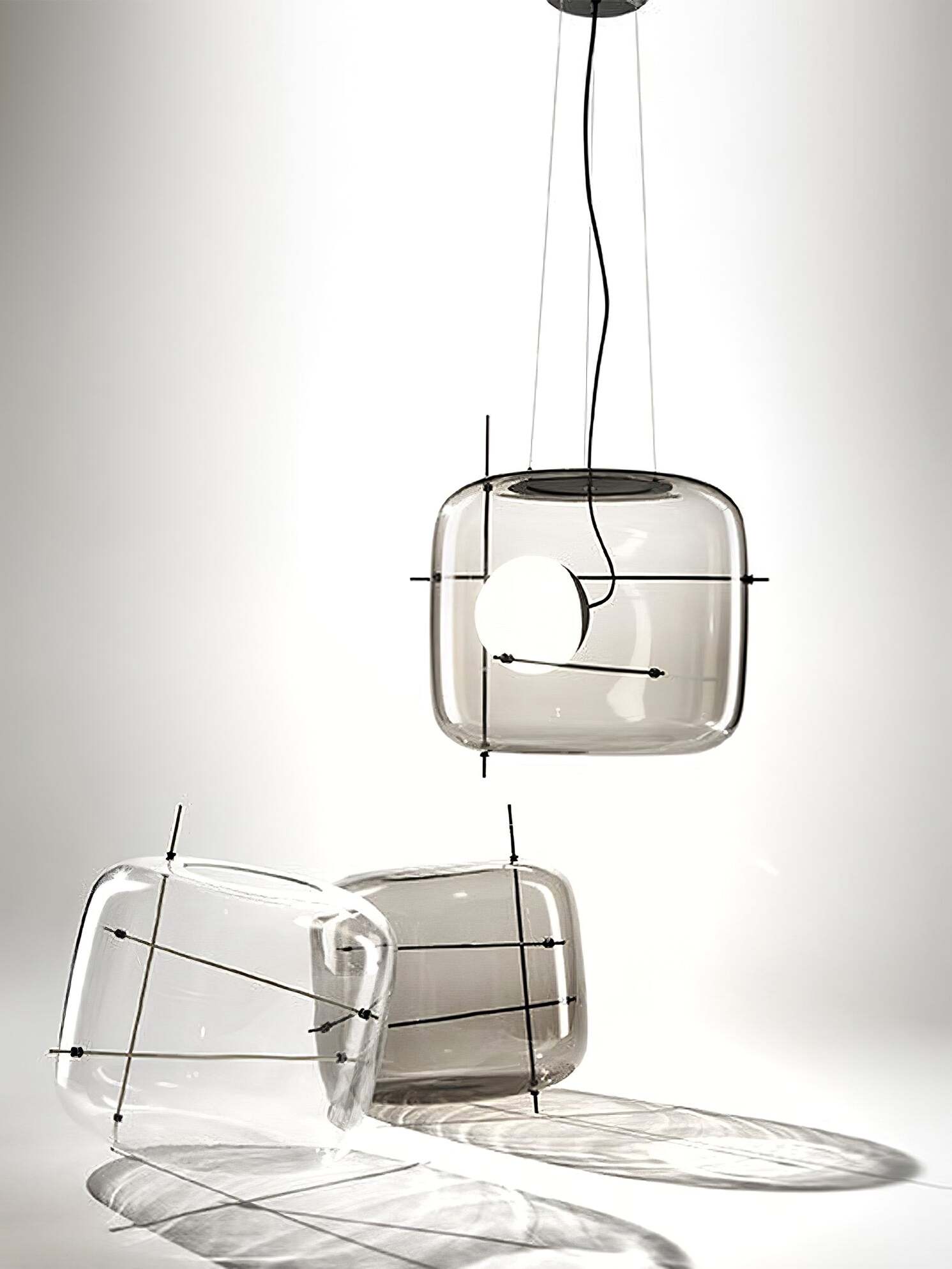 Plot glas taklampa
