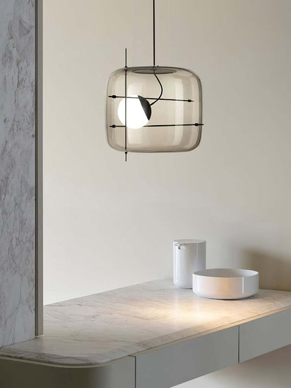 Plot glas taklampa