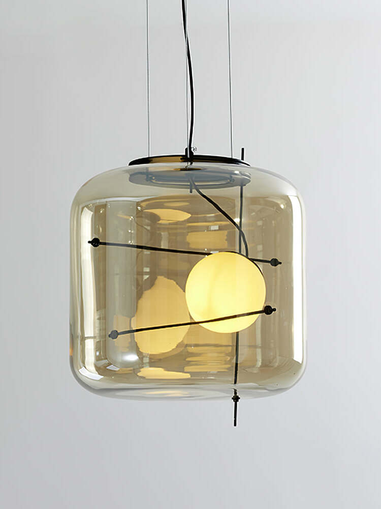Plot glas taklampa