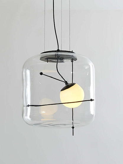 Plot glas taklampa