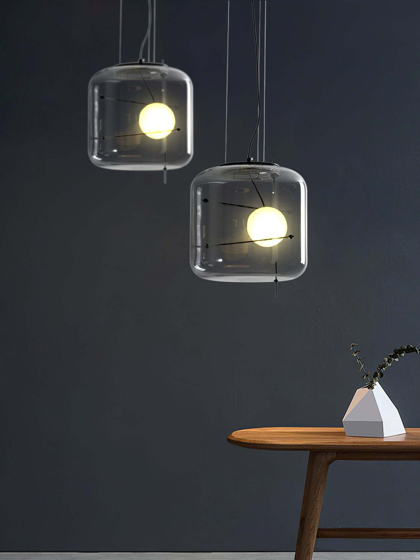 Plot glas taklampa