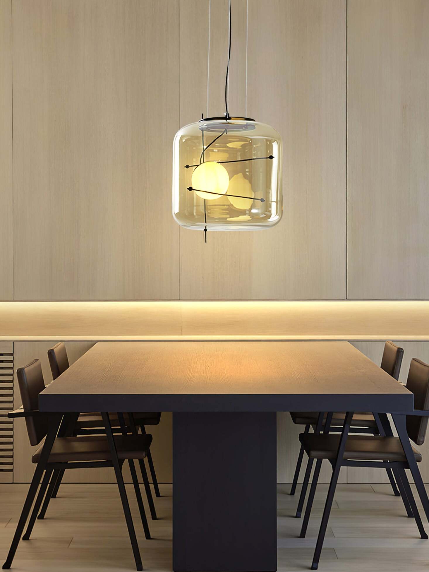 Plot glas taklampa