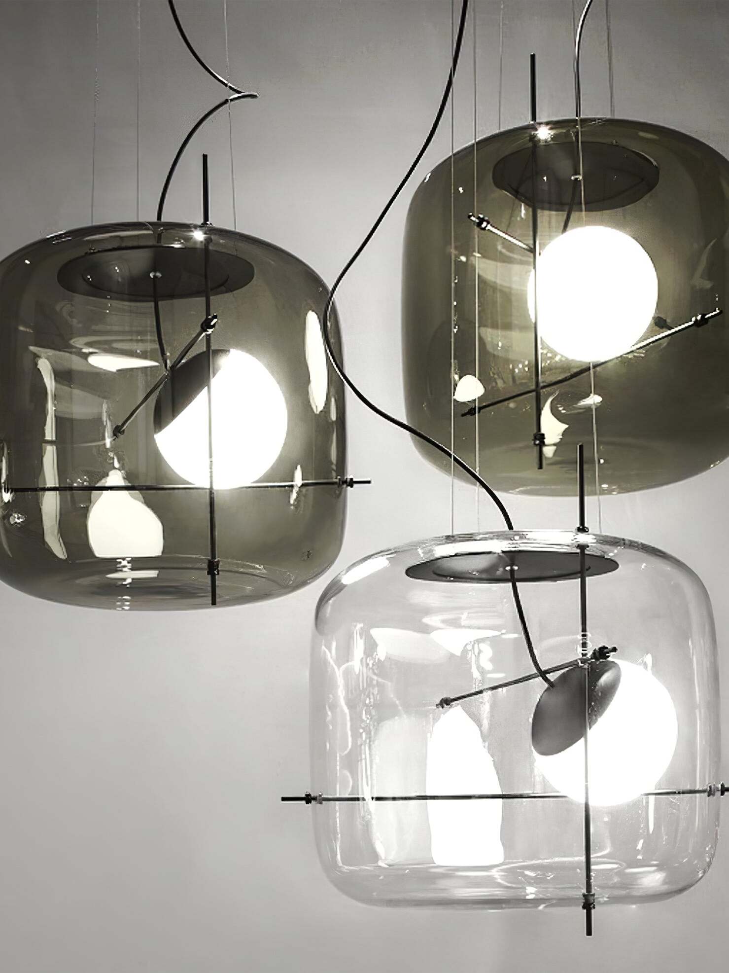 Plot glas taklampa