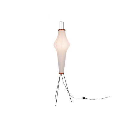 Lunora Haze | Skulptural golvlampa i rispapper i Japandi-stil