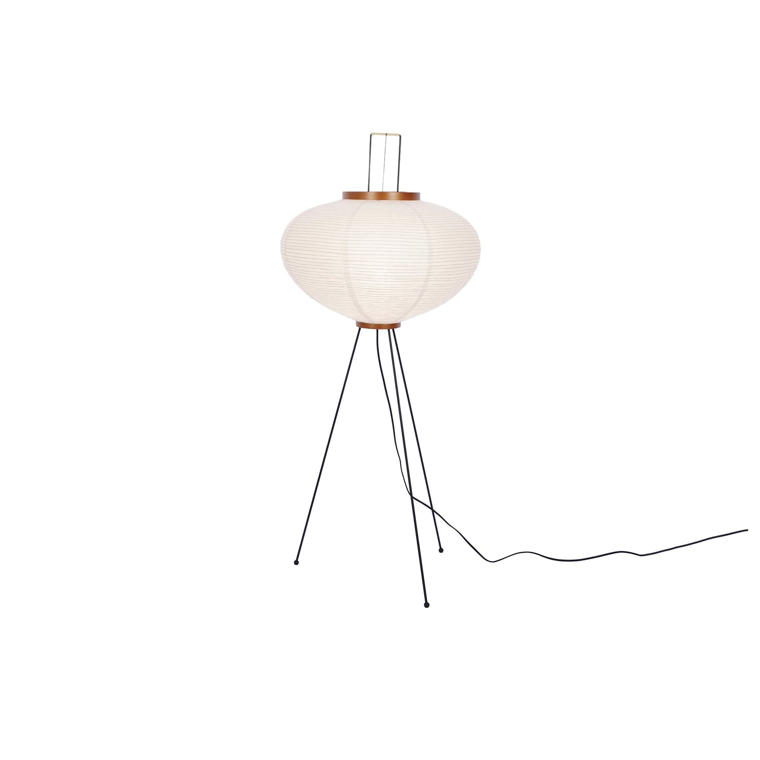 Lunora Haze | Skulptural golvlampa i rispapper i Japandi-stil